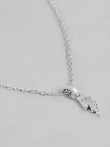 DressBerry Lighting Bolt Shape Pendant with Chain