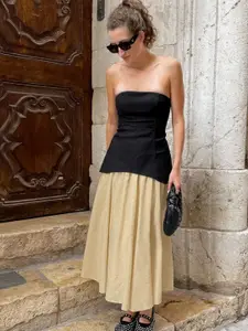 MIAKEE Off Shoulder Top With Skirt Co-Ords Set