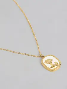 DressBerry Classic Rose Design Pendant with Chain