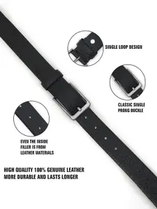 Metronaut Men Textured Leather Formal Belt