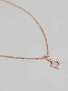 DressBerry Rose Gold Toned Chain and Pendant