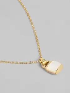 DressBerry Lock Shape Pendant with Chain