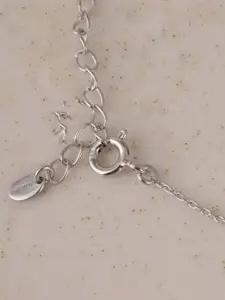 PALMONAS Women 925 Sterling Silver Bonded Heart Silver Pendant