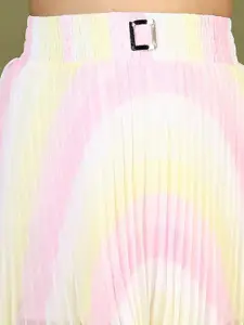 V-Mart Girls Printed Flared Above Knee Length Skirt