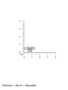 GIVA Rhodium-Plated Toe Rings