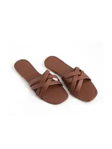 Deynvock Women Open Toe Flats