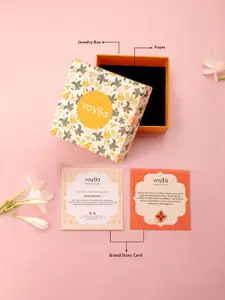 Voylla Women Brass Oxidised Silver-Plated Link Bracelet