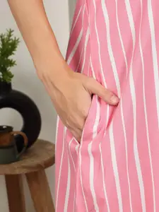 Sweet Dreams Striped Maxi Nightdress