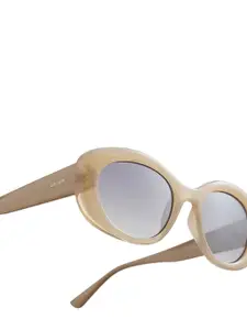 OPIUM Oval UV Protection Plastic Sunglasses for Women