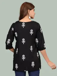 Dream Beauty Fashion Floral Print Longline Top