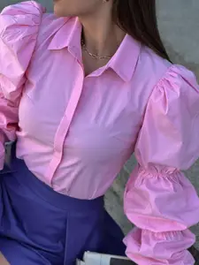 all about you Women Puff Sleeve Shirt Style Top