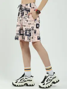 Monte Carlo Boys Typography Printed Round Neck T-Shirt With Shorts