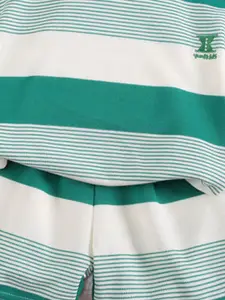 INCLUD Boys Striped Short Sleeves T-shirt With Shorts