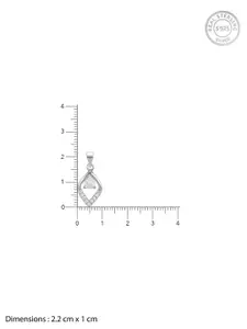 GIVA Rhodium-Plated Contemporary Pendants with Chains