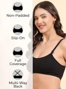 KOMLI Bralette Pack of 2 Solid Full Coverage Bra