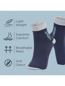 MJE Pack Of 6 Patterned Cotton Ankle Length Socks
