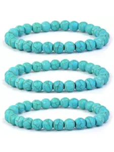 Sukhad Women Set Of 3 Beaded Bracelet