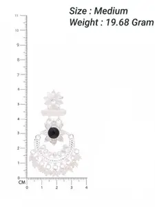 Sangria Stone Studded Contemporary Drop Earrings