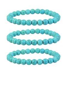 Sukhad Set Of 3 Crystals Bracelet