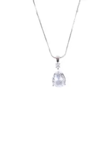 PUJVI Teardrop Shaped Pendants with Chains