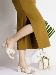 DressBerry Women Block Heels Sandals with Bows