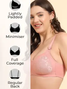 KOMLI Floral Pack Of 2 Full Coverage Lightly Padded Bra