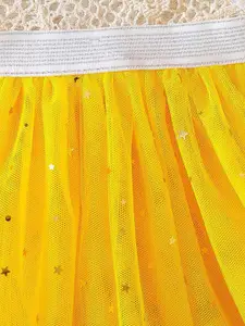 INCLUD Girls Star Foil Printed Flared Above Knee Tutu Skirt