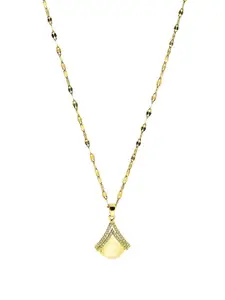 ARTKLIM Gold-Plated Triangular Pendants with Chains