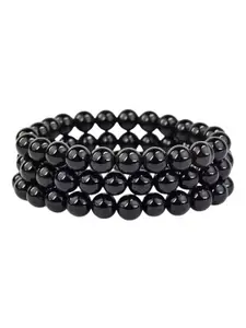 Sukhad Set Of 3 Artificial Beaded Elasticated Bracelet