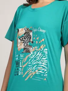 Duchess Women Printed Maternity Nightdress