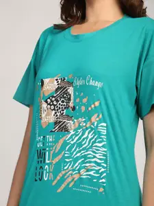 Duchess Women Pack Of 2 Printed T-shirt Nightdress