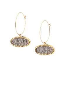 SALTY Pack of 2 Women Doughy Gold Hoop Earring