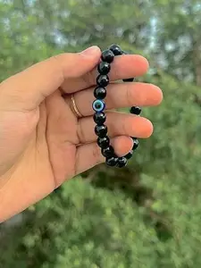 Sukhad Beaded Evil Eye Elasticated Bracelet