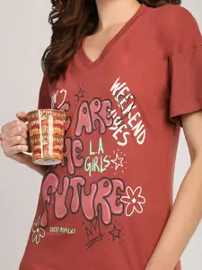 Duchess Women Pack Of 2 Maternity Printed Nightdress