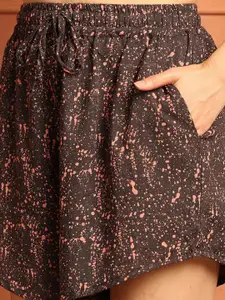 TAG 7 Women 2 Printed Lounge Shorts