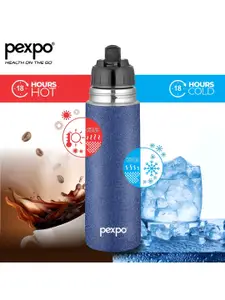 Pexpo Blue Single Stainless Steel Water Bottle