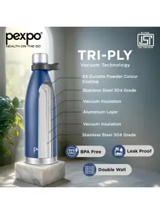 Pexpo Blue Single Stainless Steel Water Bottle