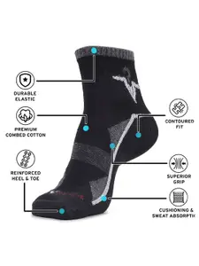 MJE Men Pack Of 5 Patterned Ankle Length Socks