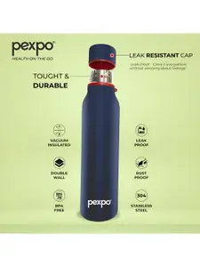 Pexpo Blue Single Stainless Steel Water Bottle