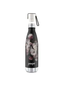 Pexpo Black Single Stainless Steel Water Bottle