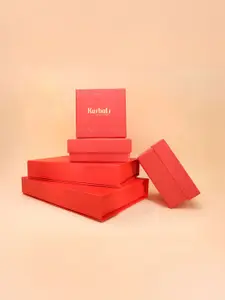 Kushal's Fashion Jewellery Set Of 2 Ruby-Green Gold-Plated Ethnic Antique Bangles