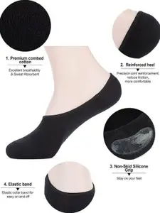 MJE Pack Of 5 Shoe Liners Socks
