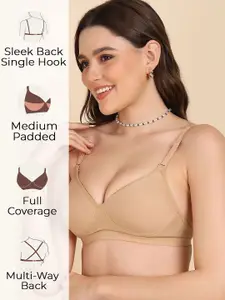 DressBerry Pack of 2 Full Coverage Solid Bra