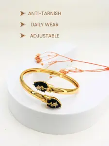 Anouk 18k Gold-Plated American Diamond Kada Bracelet