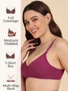 DressBerry Women Pack of 2 Cotton Full Coverage Lightly Padded Bra