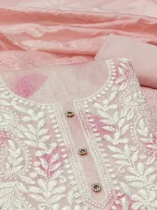 Peachmode Embroidered Unstitched Dress Material