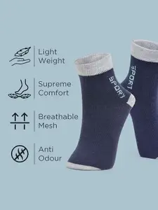MJE Pack Of 5 Printed Mid Rise Ankle Length Socks