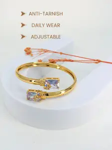 Anouk 18k Gold-Plated American Diamond Kada Bracelet