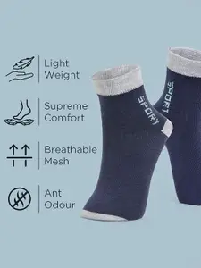 MJE Pack Of 5 Printed Mid Rise Ankle Length Socks