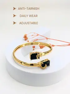 Anouk 18k Gold-Plated American Diamond Cuff Bracelet